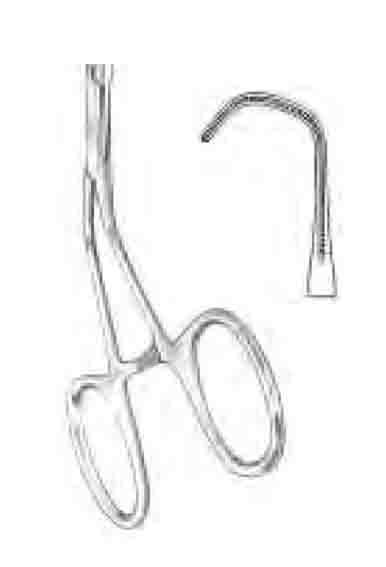 DE BAKEY-CASTANEDA TİTANYUM MİKRO VASKULER KLEMP  (C) 12 CM